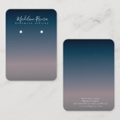 D'appel Carte de Présentation de Boucles d'Oreilles à Main (Devant / Derrière)