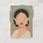 D'appel Carte de Présentation de Boucles d'Oreilles Élégan (Devant)