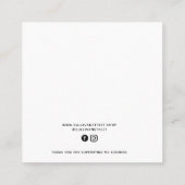 D'appel Carte de Présentation de Boucles d'Oreilles en Arc (Dos)