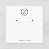 D'appel Carte de Présentation de Boucles d'Oreilles en Arc (Devant)