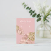 D'appel Carte de Présentation de Boucles d'Oreilles en Or (Debout devant)