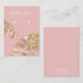 D'appel Carte de Présentation de Boucles d'Oreilles en Or (Devant / Derrière)