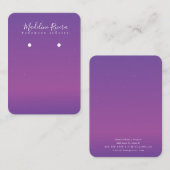 D'appel Carte de Présentation de Boucles d'Oreilles Faite (Devant / Derrière)