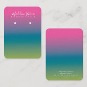 D'appel Carte de Présentation de Boucles d'Oreilles Faite (Devant / Derrière)