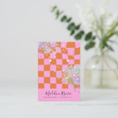D'appel Carte de présentation de boucles d'oreilles rose G (Debout devant)