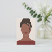 D'appel Carte de Présentation Élégante pour Boucles d'Orei (Debout devant)