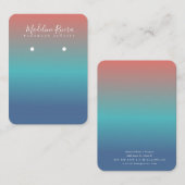 D'appel Carte de présentation pour boucles d'oreilles arti (Devant / Derrière)