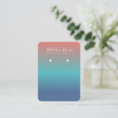 D'appel Carte de présentation pour boucles d'oreilles arti (Debout devant)