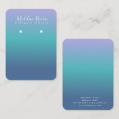 D'appel Carte de présentation pour boucles d'oreilles avec (Devant / Derrière)