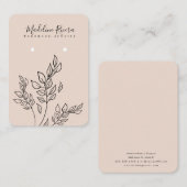 D'appel Carte de présentation pour boucles d'oreilles fait (Devant / Derrière)