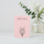D'appel Carte de présentation pour boucles d'oreilles flor (Debout devant)