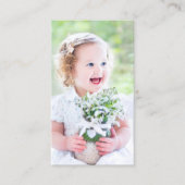 D'appel Carte de prière Baptême photo complète (Devant)