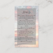 D'appel Carte de prière commémorative | Coucher de soleil  (Dos)