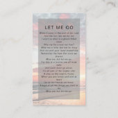 D'appel Carte de prière commémorative | Coucher de soleil  (Dos)