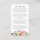 D'appel Carte de prière commémorative | Dans Love Mémoire (Dos)