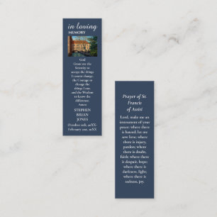 D'appel Carte de prière commémorative de la peinture sur l