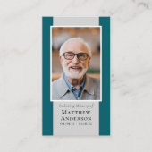 D'appel Carte de prière commémorative de photo moderne (Devant)