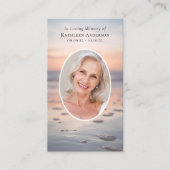 D'appel Carte de prière commémorative du coucher de soleil (Devant)