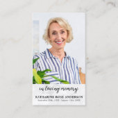 D'appel Carte de prière commémorative en marbre simple (Devant)