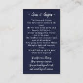 D'appel Carte de prière commémorative Étoiles et rayures P (Dos)