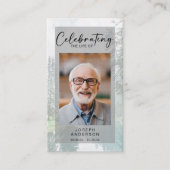 D'appel Carte de prière commémorative | Forêt (Devant)