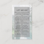 D'appel Carte de prière commémorative | Forêt (Dos)