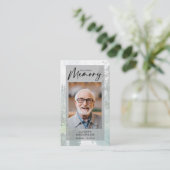 D'appel Carte de prière commémorative | Forêt (Debout devant)