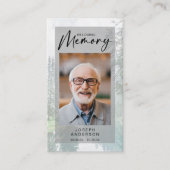 D'appel Carte de prière commémorative | Forêt (Devant)