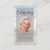 D'appel Carte de prière commémorative | Oiseaux océaniques (Devant)