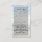 D'appel Carte de prière commémorative | Oiseaux océaniques (Dos)