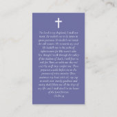 D'appel Carte de prière commémorative Sunrise Ocean Cross (Dos)