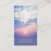 D'appel Carte de prière commémorative Sunrise Ocean Cross (Devant)