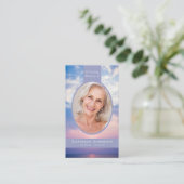 D'appel Carte de prière commémorative Sunset Nuages Heaven (Debout devant)