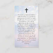 D'appel Carte de prière commémorative Sunset Nuages Heaven (Dos)