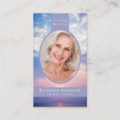 D'appel Carte de prière commémorative Sunset Nuages Heaven (Devant)