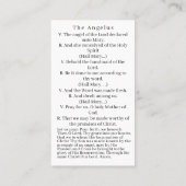 D'appel Carte de prière d'annonce (Dos)