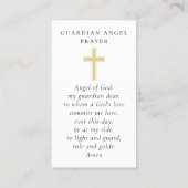 D'appel Carte de prière de garde de photos de baptême (Dos)