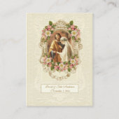 D'appel Carte de prière de mariage catholique traditionnel (Devant)
