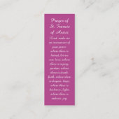 D'appel Carte de prière de marque de livre bien-aimée (Dos)