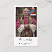 D'appel Carte de prière du Pape Leo XIV (Devant)