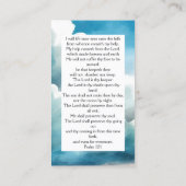 D'appel Carte de prière funéraire Blue Forever in Our Hear (Dos)