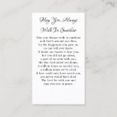 D'appel Carte de prière funéraire commémorative Cardinal S (Dos)