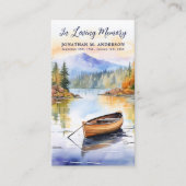 D'appel Carte de prière funéraire commémorative moderne de (Devant)