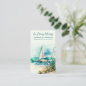 D'appel Carte de prière funéraire photo moderne (Debout devant)