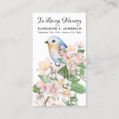 D'appel Carte de prière funéraire Poème commémoratif Oisea (Devant)