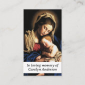 D'appel Carte de prière Marie Mère de Dieu (Devant)