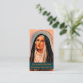 D'appel Carte de prière mère tristesse (Debout devant)