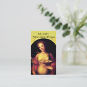 D'appel Carte de prière personnalisable Saint Lucy (Debout devant)