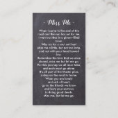 D'appel Carte de prière photo commémorative des funéraille (Dos)