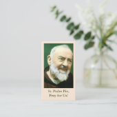 D'appel Carte de prière St Padre Pio (Debout devant)